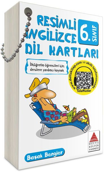Delta Kültür Yayınevi 6. sınıf resimli ingilizce dil kartı