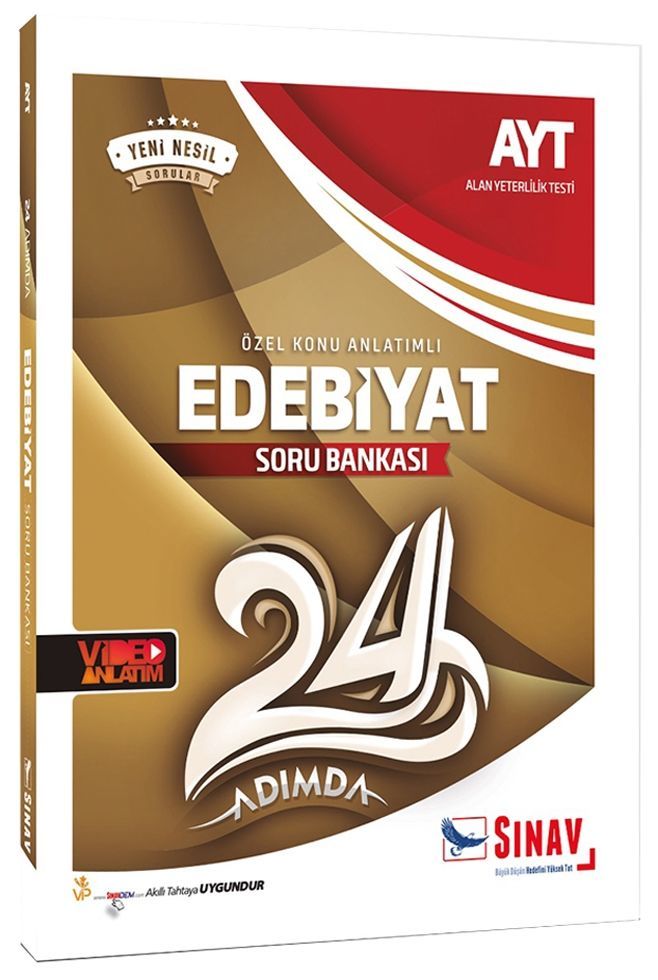 Sınav Yayınları AYT Edebiyat 24 Adımda Özel Konu Anlatımlı Soru Bankası
