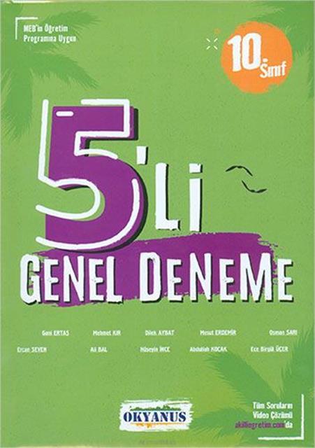 10.Sınıf 5'li Genel Deneme-Okyanus Yayınları