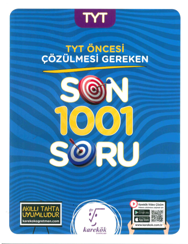 Karekök Yayınları YKS TYT SON 1001 SORU BANKASI