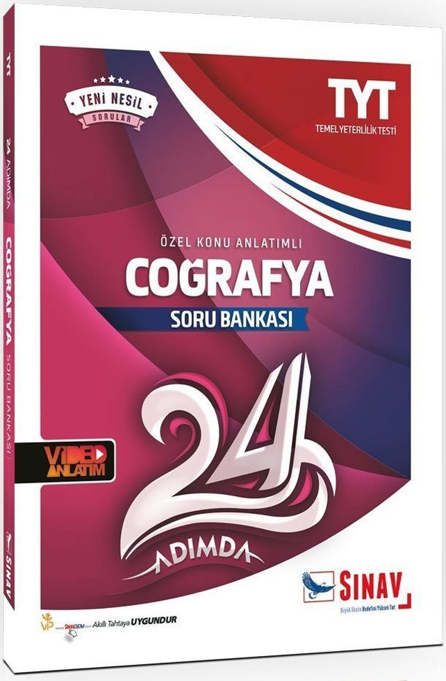 Sınav Yayınları TYT Coğrafya 24 Adımda Özel Konu Anlatımlı Soru Bankası