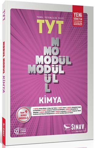Sınav Yayınları TYT Kimya Modül Modül Konu Anlatımlı