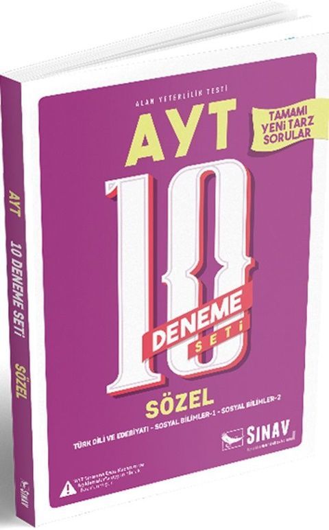 Sınav Yayınları AYT Sözel 10 Deneme Seti