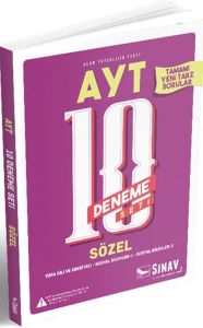 Sınav Yayınları AYT Sözel 10 Deneme Seti