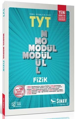 Sınav Yayınları TYT Fizik Modül Modül Konu Anlatımlı