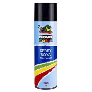 Nova Color Sprey Boya 200 ml Siyah