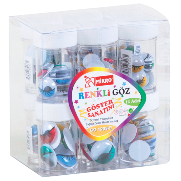 Mikro Kirpikli Göz 12 Lİ GG 1208-E