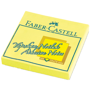 Faber Castell Yapışkanlı Not Kağıdı Harmony 75x75 mm Sarı