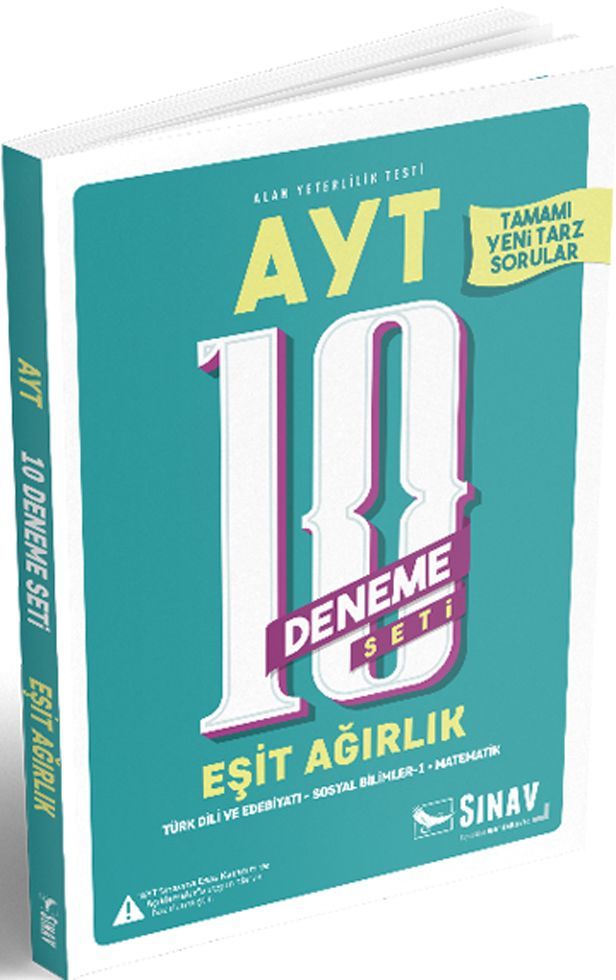 Sınav Yayınları AYT Eşit Ağırlık 10 Deneme Seti