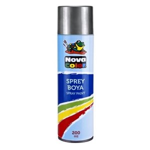 Nova Color Sprey Boya 200 ml Gümüş