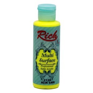 Rich Multi Surface Akrilik Boya 120 cc - Açık Sarı