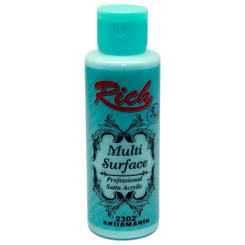 Rich Multi Surface Akrilik Boya 120 cc - Aquamarin