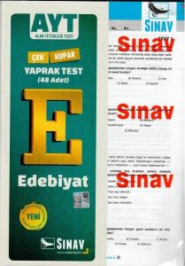Sınav Yayınları AYT Edebiyat Yaprak Test