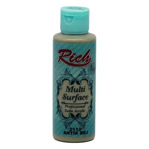 Rich Multi Surface Akrilik Boya 120 cc - Antik Bej