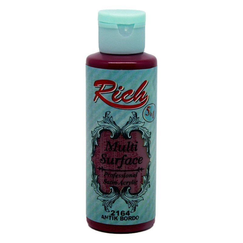 Rich Multi Surface Akrilik Boya 120 cc - Antik Bordo