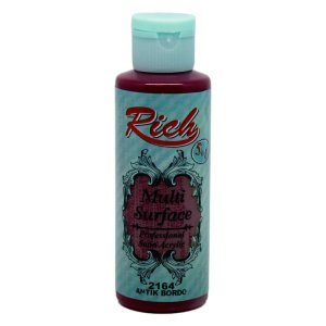 Rich Multi Surface Akrilik Boya 120 cc - Antik Bordo