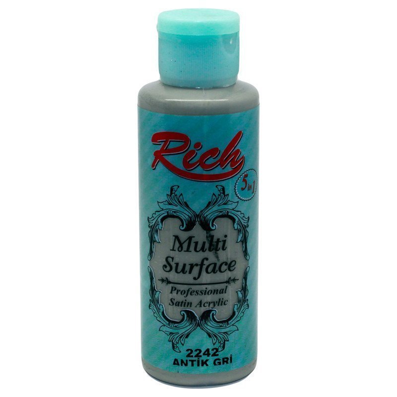 Rich Multi Surface Akrilik Boya 120 cc - Antik Gri