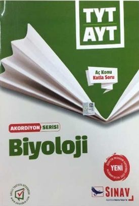 Sınav Yayınları TYT AYT Biyoloji Aç Konu Katla Soru Akordiyon Serisi