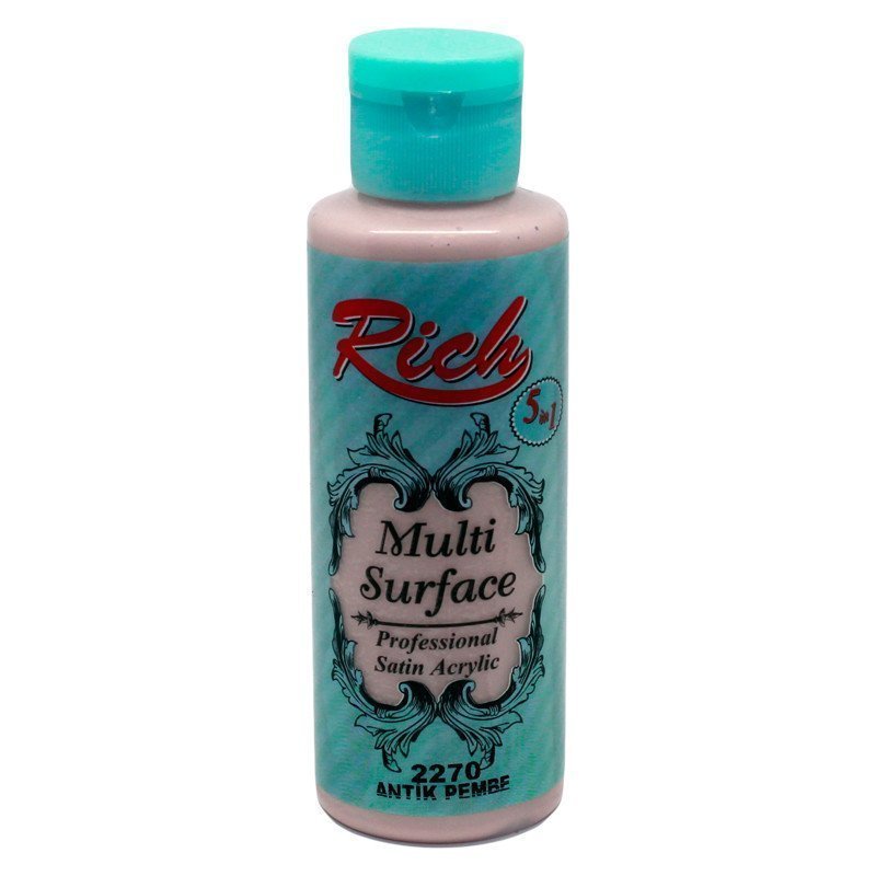 Rich Multi Surface Akrilik Boya 120 cc - Antik Pembe