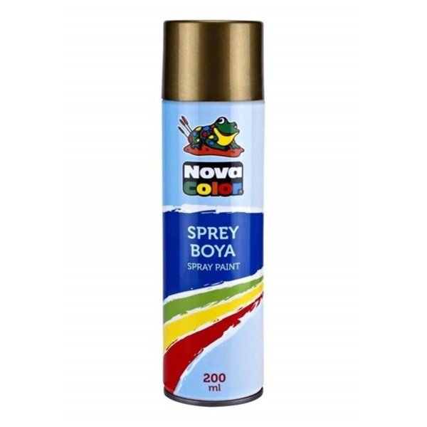 Nova Color Sprey Boya 200 ml Altın