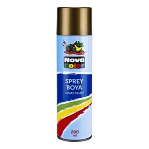 Nova Color Sprey Boya 200 ml Altın
