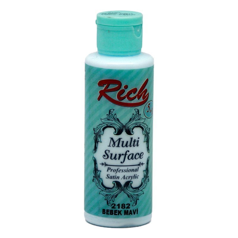Rich Multi Surface Akrilik Boya 120 cc - Bebek Mavi