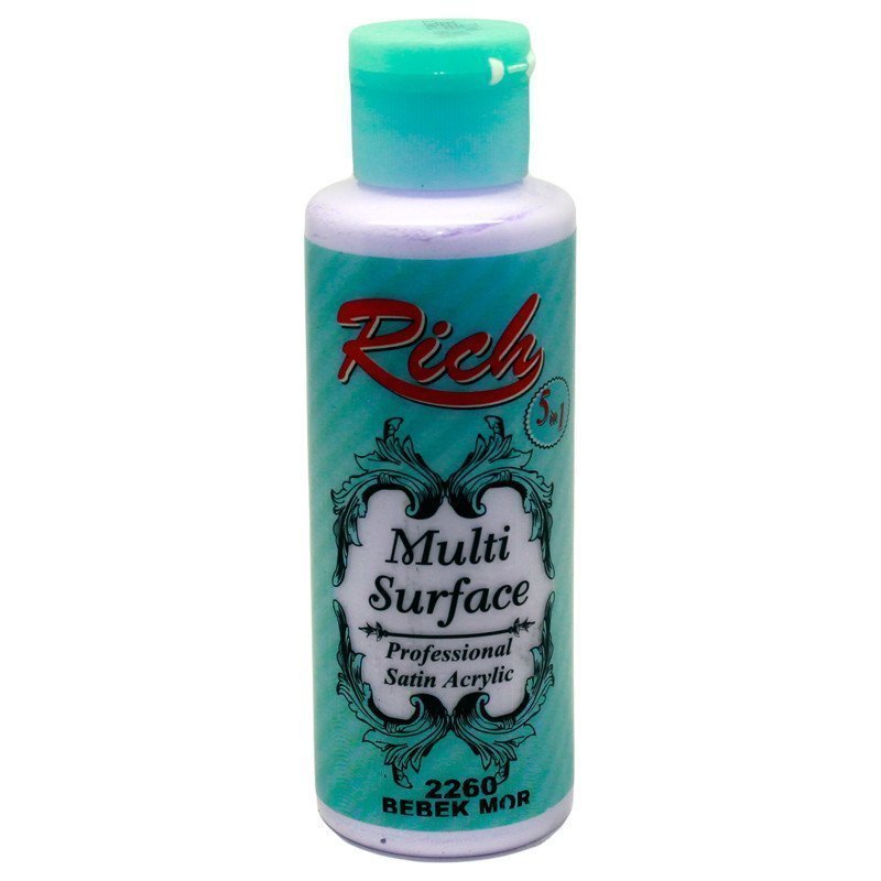 Rich Multi Surface Akrilik Boya 120 cc - Bebek Mor