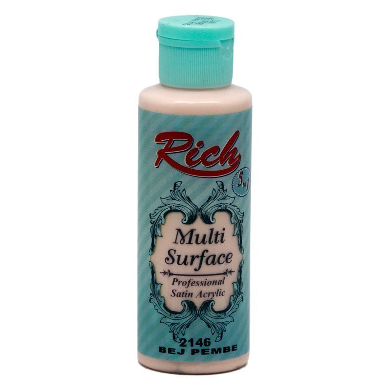 Rich Multi Surface Akrilik Boya 120 cc - Bej Pembe