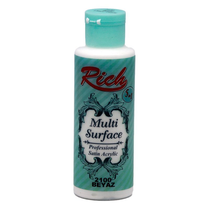 Rich Multi Surface Akrilik Boya 120 cc - Beyaz