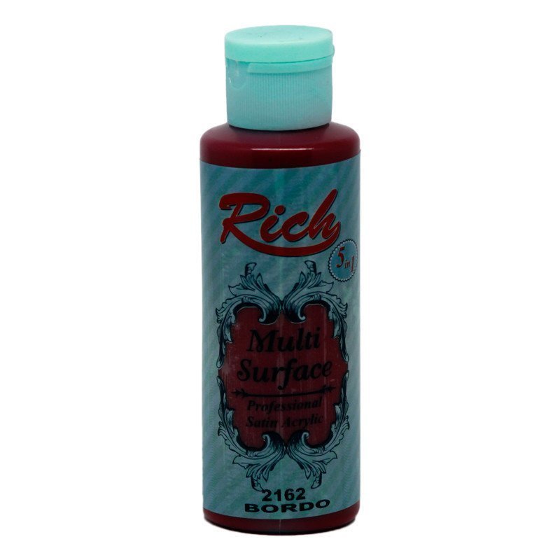 Rich Multi Surface Akrilik Boya 120 cc - Bordo
