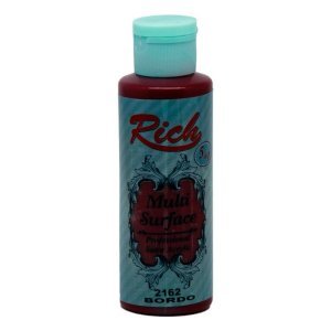 Rich Multi Surface Akrilik Boya 120 cc - Bordo
