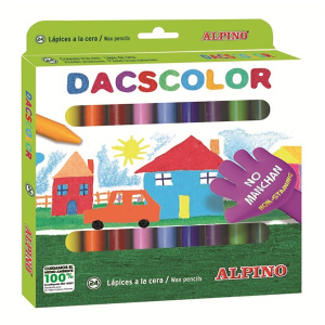 Alpino Dascolor Mum Pastel Boya Plastik Kutu Yuvarlak 24'lü