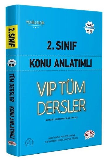 Editör Yayınları 2.SINIF TÜM DERSLER KONU ANLATIMLI MAVİ KİTAP