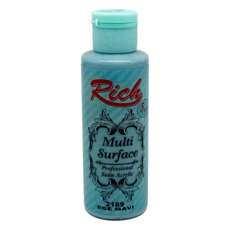 Rich Multi Surface Akrilik Boya 120 cc - Ege Mavi