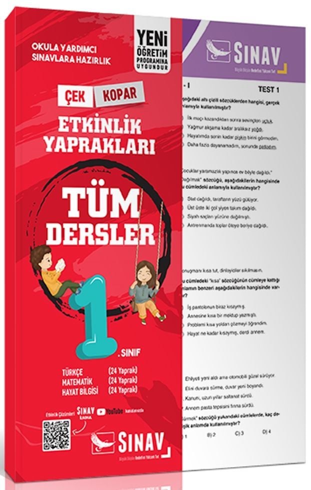 Sınav Yayınları 1. Sınıf Tüm Dersler Soru Bankası