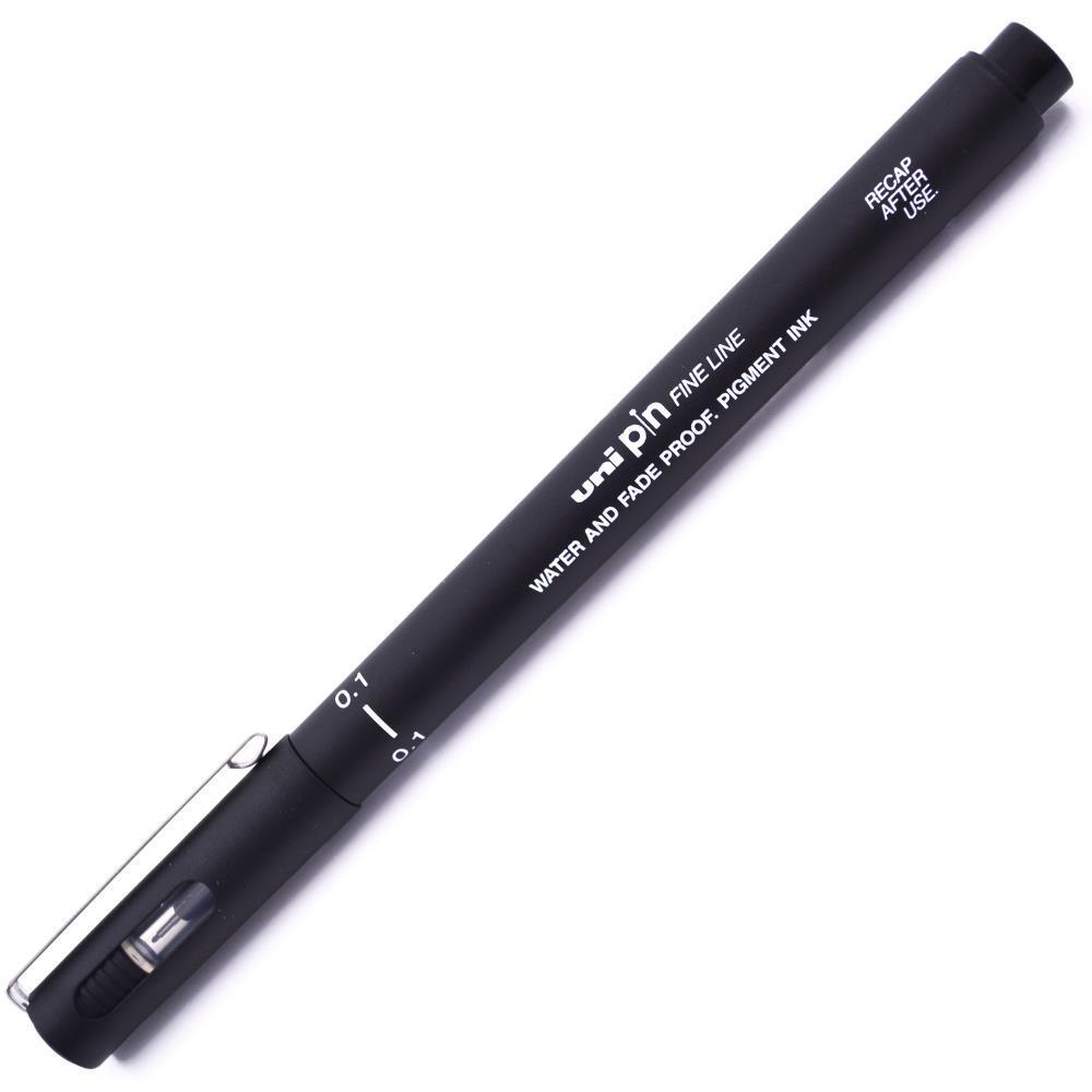 Uniball Pin Fine Line Çizim Kalemi 0.1 mm Siyah