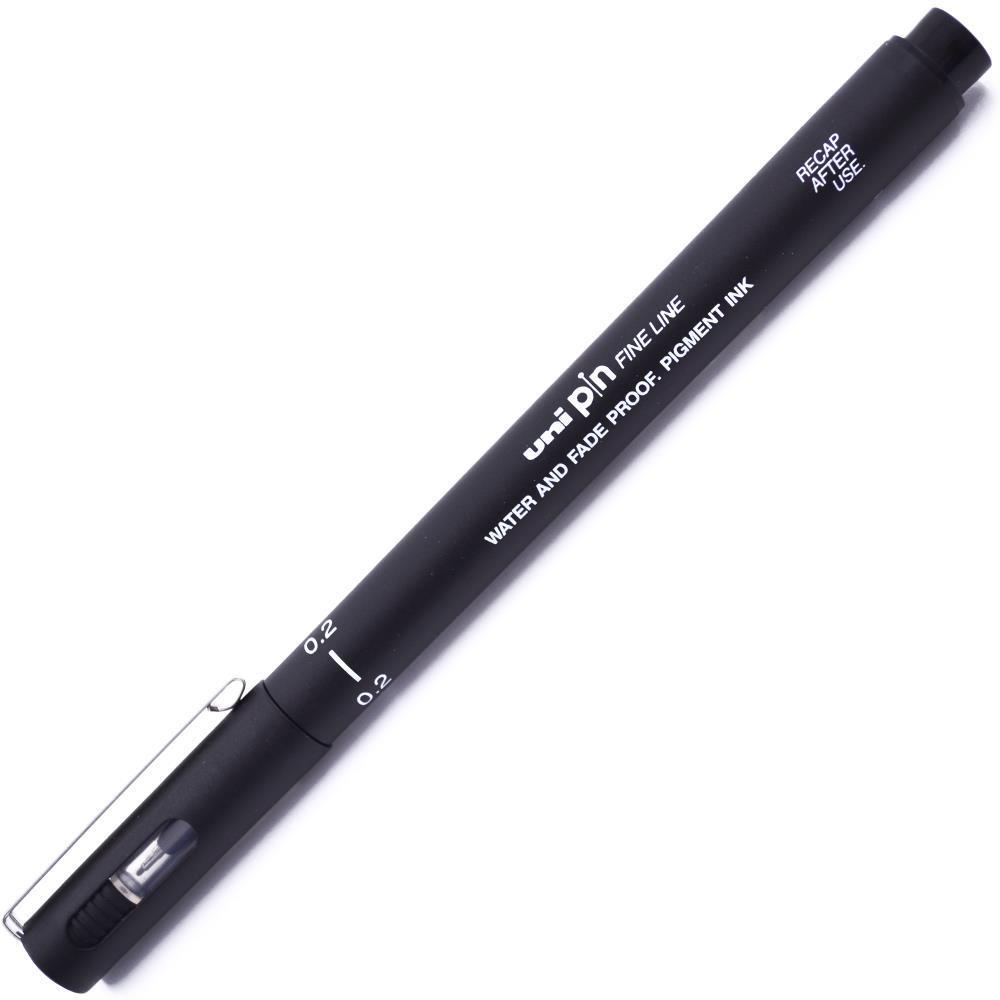 Uniball Pin Fine Line Çizim Kalemi 0.2 mm Siyah