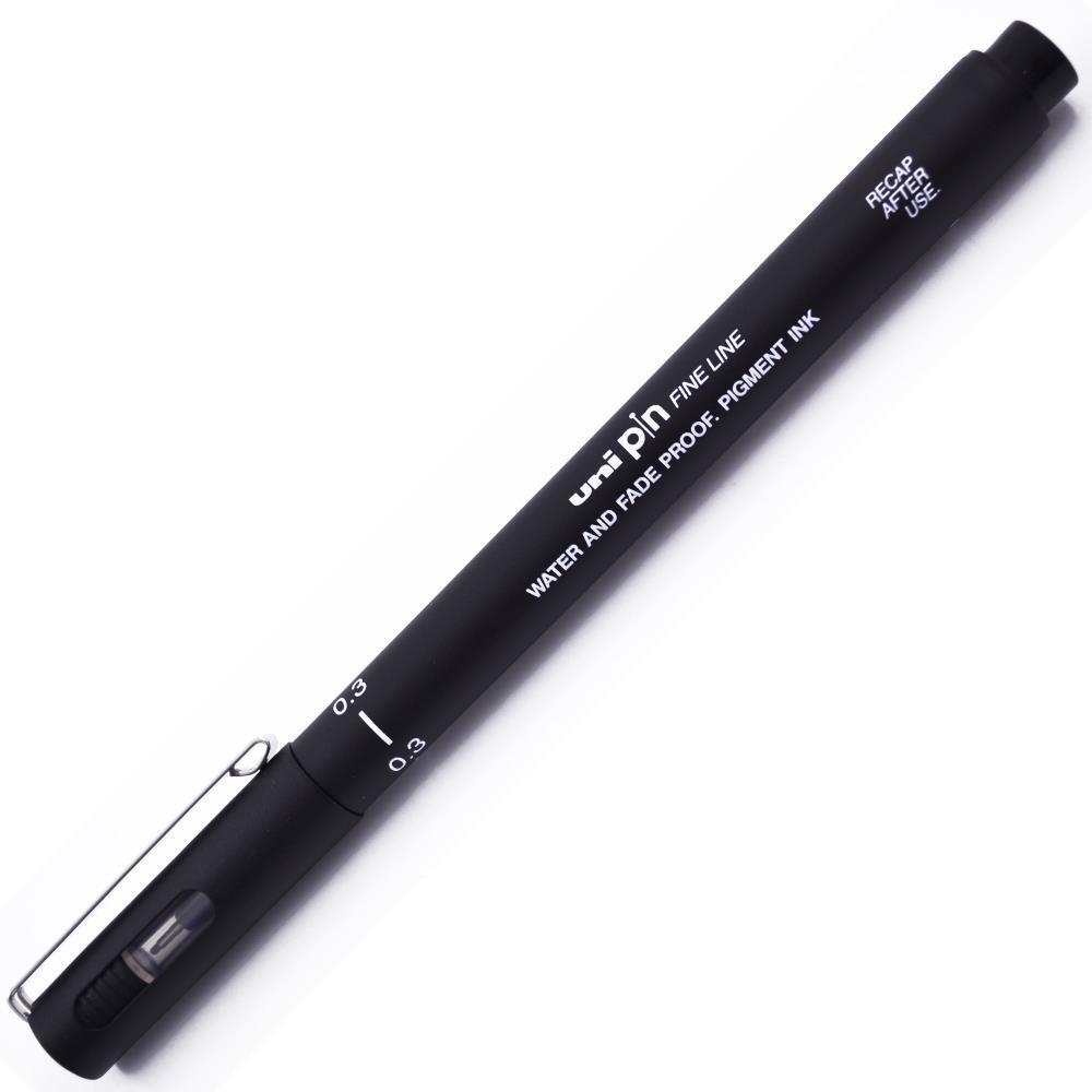 Uniball Pin Fine Line Çizim Kalemi 0.3 mm Siyah