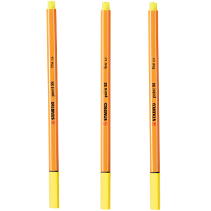 Stabilo Keçe Uçlu İnce Kalem 88 Point 0.4 mm Limon Sarısı
