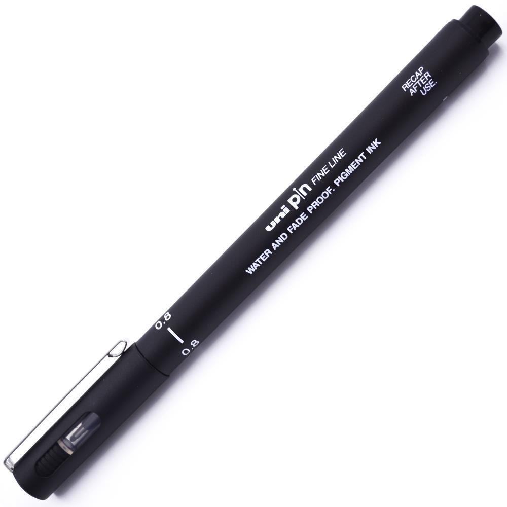 Uniball Pin Fine Line Çizim Kalemi 0.8 mm Siyah