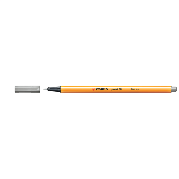 Stabilo Keçe Uçlu İnce Kalem 88 Point 0.4 mm Açık Gri