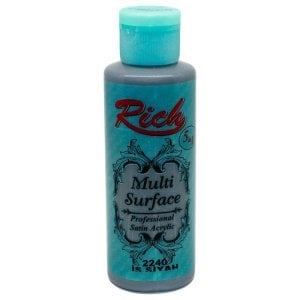 Rich Multi Surface Akrilik Boya 120 cc - İs Siyah
