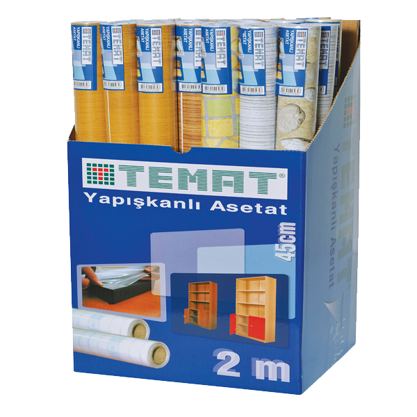 Temat Yapışkan Folyo 45x2 m Ahşap Doğal Desen