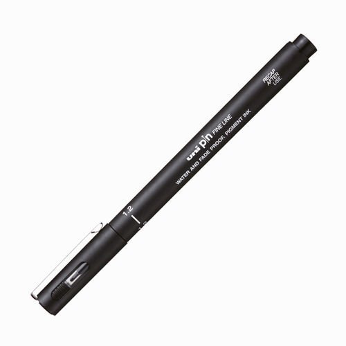Uniball Pin Fine Line Çizim Kalemi 1.2 mm Siyah