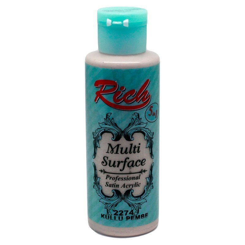 Rich Multi Surface Akrilik Boya 120 cc - Küllü Pembe