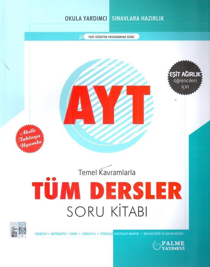 Palme Yks Ayt Tüm Dersler Eşit Ağırlık Soru Bankası