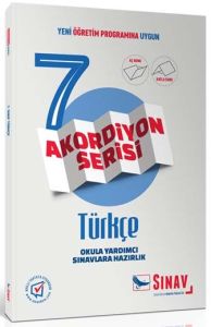 Sınav Yayınları 7. Sınıf Türkçe Akordiyon Kitap