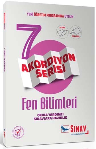 Sınav Yayınları 7. Sınıf Fen Bilimleri Akordiyon Kitap