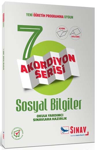Sınav Yayınları 7. Sınıf Sosyal Bilgiler Akordiyon Kitap