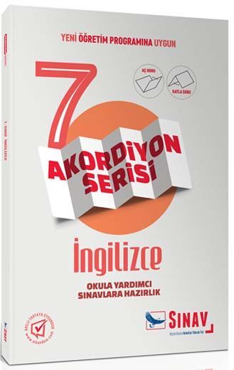 Sınav Yayınları 7. Sınıf İngilizce Akordiyon Kitap